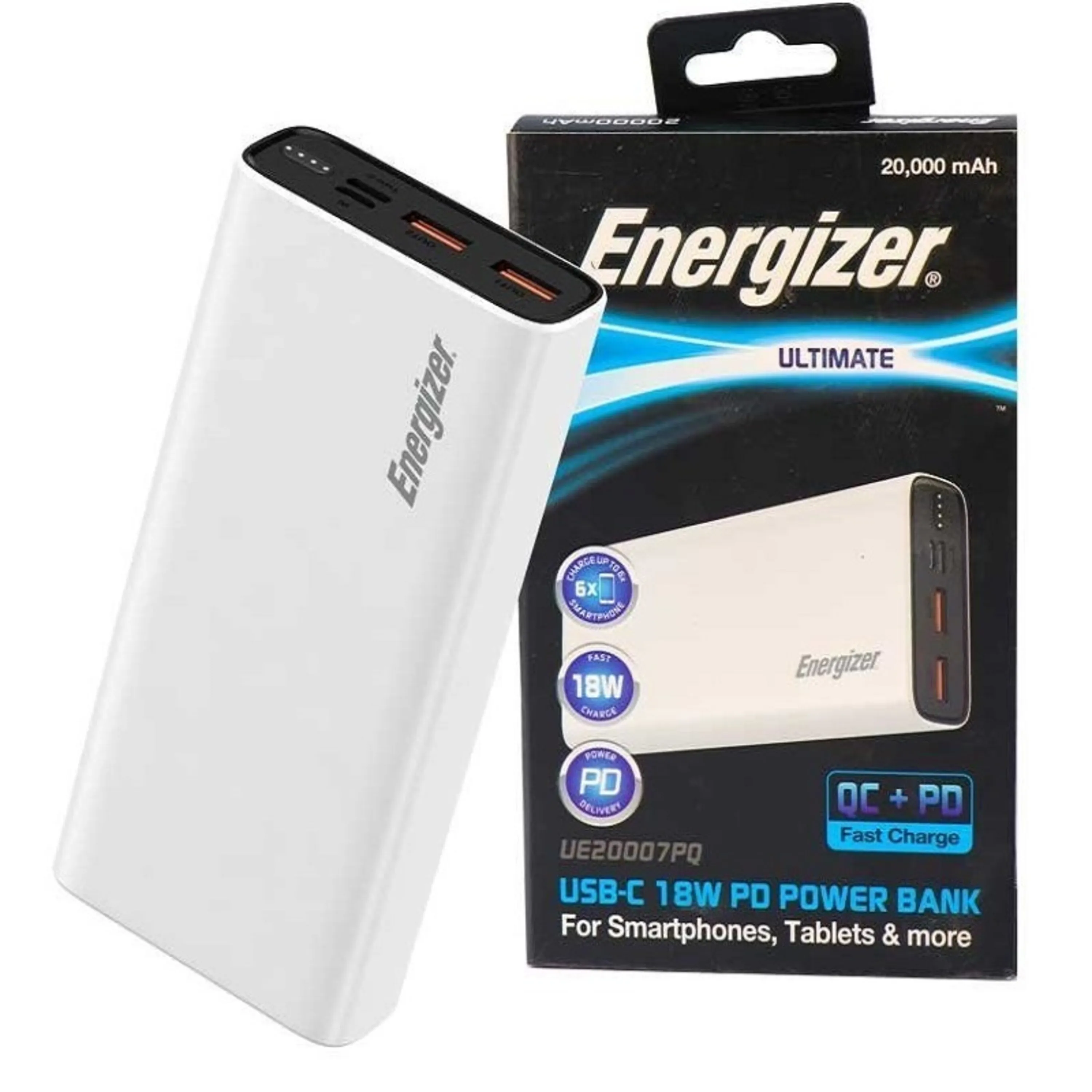 پاور بانک فست شارژ 20000 انرجایزر Energizer UE20007PQ PD 18W پاور بانک فست شارژ 20000 انرجایزر Energizer UE20007PQ PD 18W